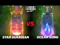 Seraphine Ocean Song VS StarGuardian Skin Comparison Wild Rift