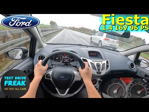 2010 Ford Fiesta 1.4 16V 96 PS TOP SPEED GERMAN AUTOBAHN DRIVE POV
