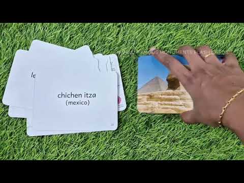 World Famous Monuments Flash Cards 🗺️ | Right Brain Learning for Toddlers