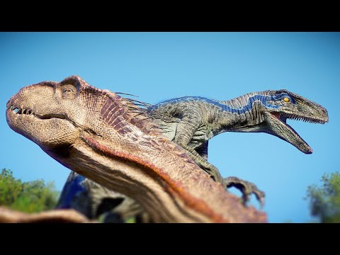 INDORAPTOR vs BLUE vs INDOMINUS REX   Jurassic World Evolution 2