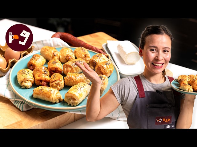 Cómo hacer saladitos variados de hojaldre (3 rellenos fáciles y originales)