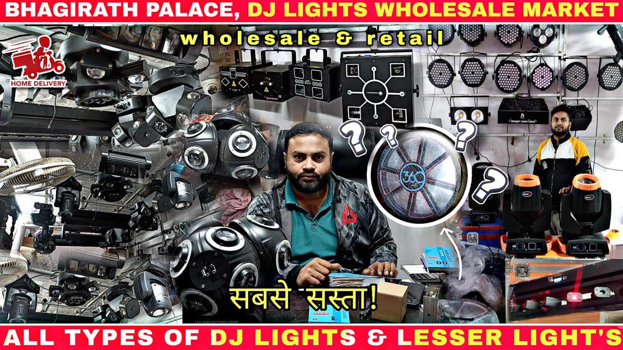 Watch video Wholesale🤑 dj lights market - sharpy lights, lesser lights, lesser head's, moving head's, par lights Now Wholesale🤑 dj lights market - sharpy lights, lesser lights, lesser head's, moving head's, par lights
