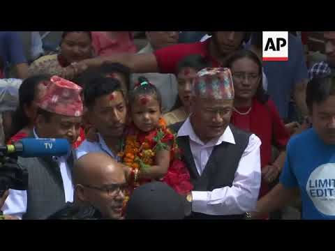Nepal - Nepal gets a 3-year-old girl as new living goddess