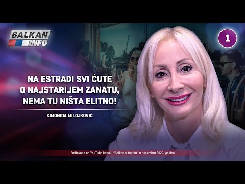 INTERVJU: Simonida Milojković - Na estradi svi ćute o tome, ali tu nema ništa elitno! (10.11.2022)