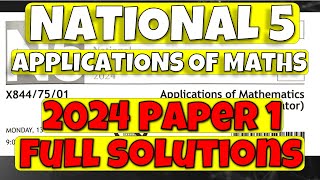 N5 Applications 2024 Paper 1