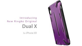 Ringke Dual X Apple iPhone XR Hoesje Paars Hoesjes