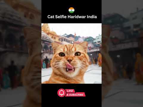 Selfie King Cat Visits Haridwar 🇮🇳😼📸 | Vlog Mode On! 2025