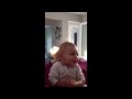 Baby Practicing Growling With Dad