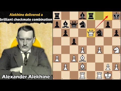 Alekhine delivered a brilliant checkmate combination | Alekhine vs Lista 1933