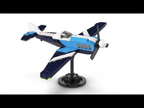 thumbnail video image 2 of Set LEGO Creator Aeronave: Avión de Carreras 31160, 2 of 5