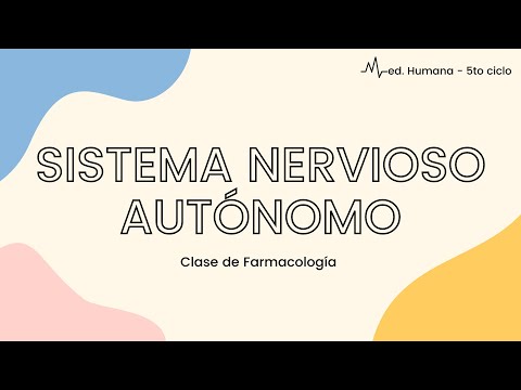 Sistema Nervioso Autónomo - Farmacología