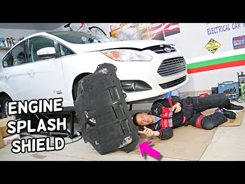FORD C-MAX ENGINE SPLASH SHIELD UNDERCOVER REMOVAL REPLACEMENT