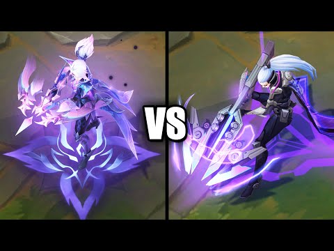 Dragonmancer Vayne vs PROJECT Vayne Skins Comparison (League of Legends)