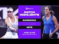 Liudmila Samsonova vs. Madison Keys | 2022 Adelaide 250 Quarterfinal | WTA Match Highlights