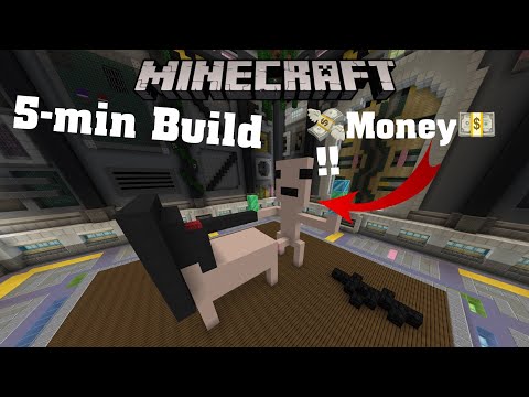 Choconinja  - Minecraft | 5-min Build (🤮Money🤑) #trending #minecraft #shorts #youtube
