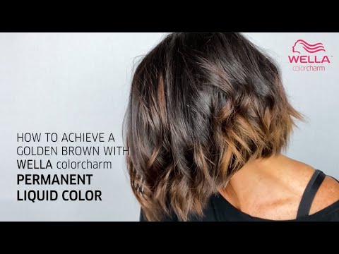 HOW TO ACHIEVE A GOLDEN BROWN WITH WELLA COLORCHARM...