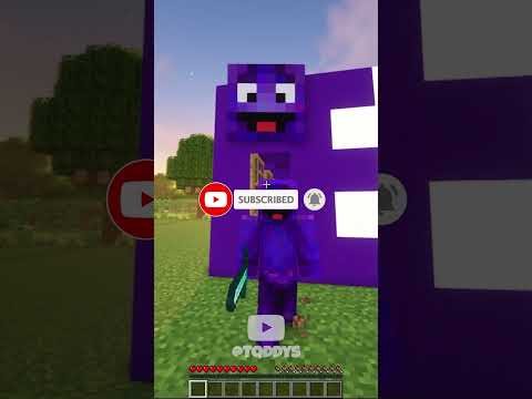 Tqddys Shorts - Grimace Shake Tried To Kill Me In Minecraft But Wednesday Addam Saved Me 🤯 #shorts #minecraft