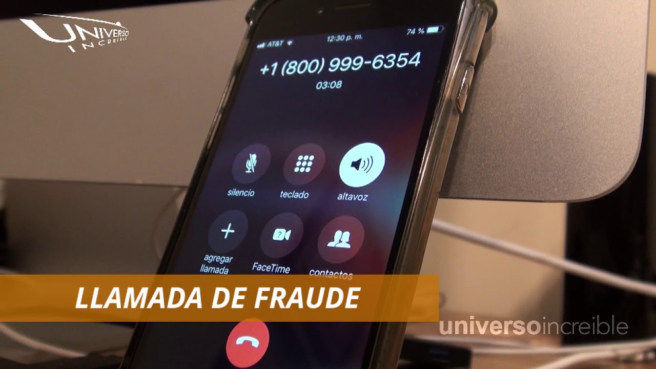 Llamada de un estafador grabada totalmente