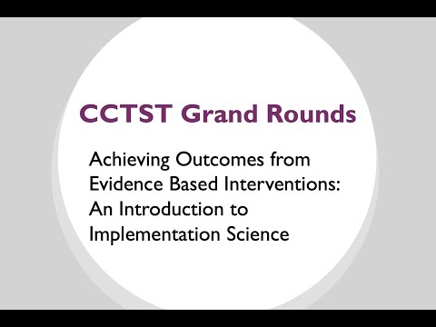 Achieving Outcomes from Evidence Based Interventions: An Introduction to Implementation Science