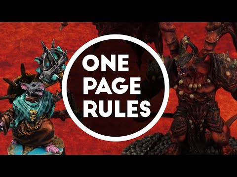 Ratmen vs Rift Deamons - One Page Rules Battle Report Ep 10