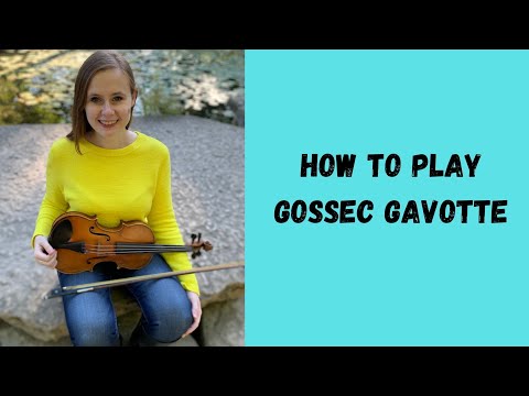 How to play Gossec Gavotte l Violin Tutorial