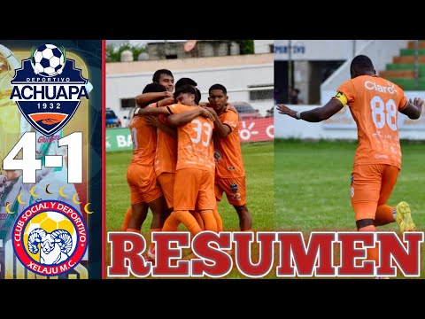 Achuapa vs Xelajú MC 4-1 RESUMEN DE LOS GOLES JORNADA 8 TORNEO APERTURA 2025
