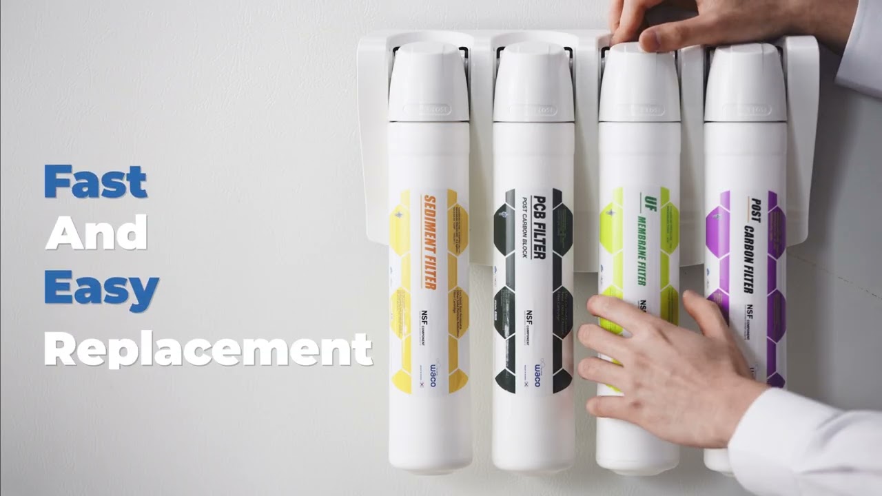 WACO Undersink Water Purifier with Quick Change Ultimate Inline Water Filter