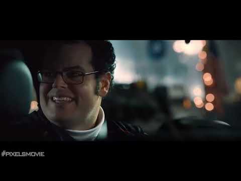 Trailer montage: scaffolds, ladders, and barrels during the Donkey Kong boss with choir and low brass surging