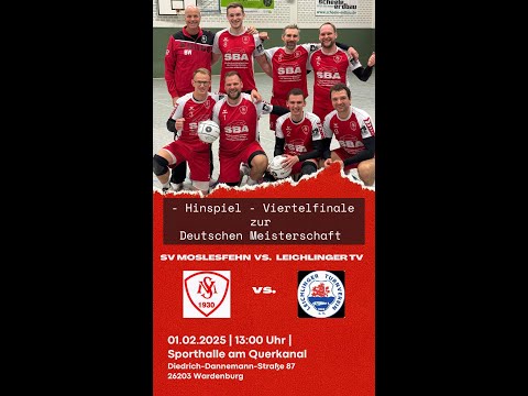 1. Bundesliga Männer Faustball - Playoff Viertelfinale - Leichlinger TV - SV Moslesfehn