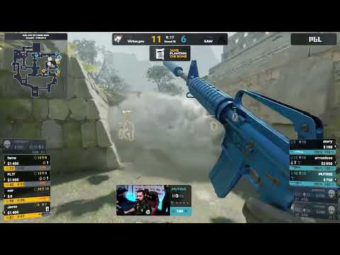 FL1T - 4 AK kills - Virtus.pro vs. SAW - PGL CS2 EU 1 RMR 2024