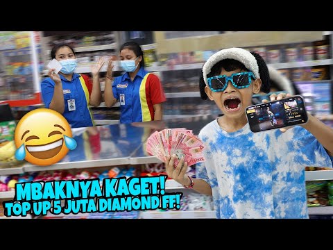 GA BISA DIKASI TAU! BOCIL TOP UP 5 JUTA DIAMOND FF DI INDOMARET! MBAKNYA HERAN SAMPAI MELONGO WKWKW