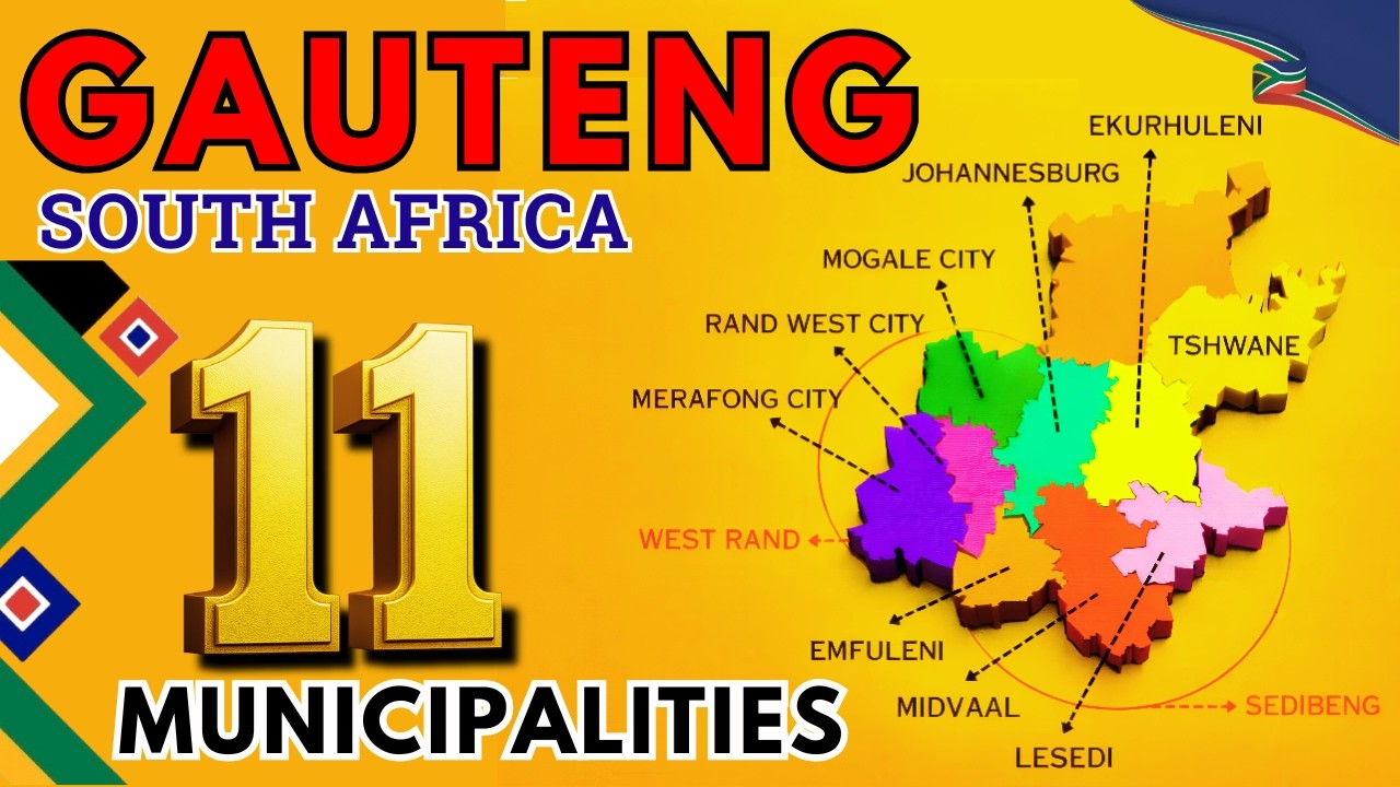 Gauteng Map Explained 🇿🇦 | 11 Municipalities of Gauteng, SOUTH AFRICA
