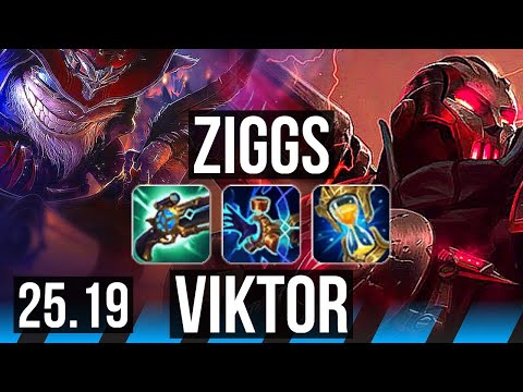 ZIGGS vs VIKTOR (MID) | 2000+ games, 7/3/8 | EUW Master | 25.19