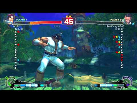 SSF4 Rank Match  ink7 (HW)  vs  BeniGinger565 (DU)