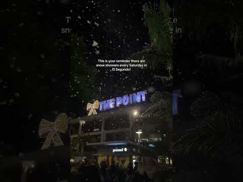 Enjoy Snow Showers at The Point, Saturdays 6-8 ❄️ Check our bio for more! #LA