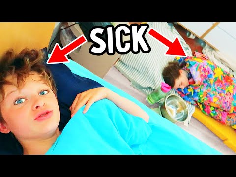 6 KIDS GET SICK AT THE SAME TIME (sick kids vlog) w/Norris Nuts