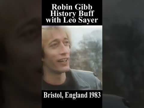 Robin Gibb the History Buff, with Leo Sayer 1983