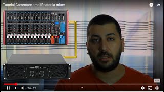 Tutorial   Conectare amplificator la mixer