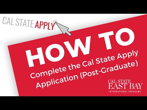 How to Apply to Cal State East Bay (Graduate Applicants)