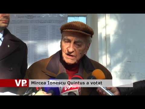 Mircea Ionescu Quintus a votat