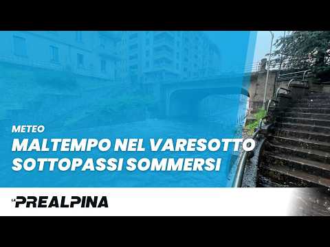 Meteo – Sottopassi sommersi a Busto e Saronno
