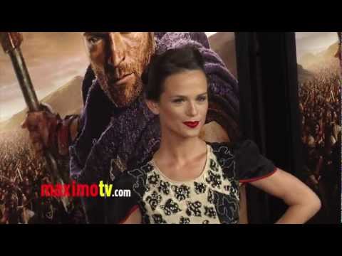 Gwendoline Taylor en la Premiere de Spartacus: War of the Damned