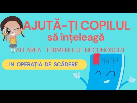 Aflarea numarului necunoscut la scadere Afla scazatorul /Afla descazutul / Clasa 1/Clasa a 2- a MATE