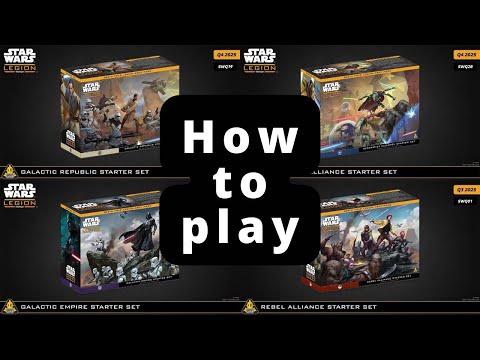 Star Wars Legion How to Play: Rebel starter vs Imperial starter