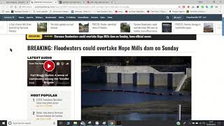 SANFORD DAM BREAKS FLOODING THE CITY OF BOILING SPRINGS IN NORTH CAROLINA! WATCH WARNING 9/17 - 9/23