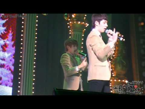 [FanCam] 111217 Boyfriend - ' Don't Touch My Girl ' at Lotte World [Minwoo Focus]