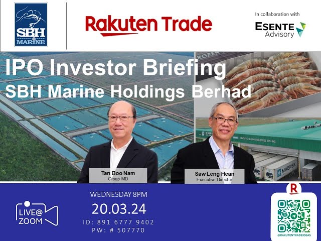 Rakuten Trade Ideas 🎯 Webinar - SBH Marine Holdings Berhad