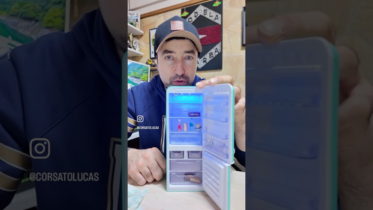 Primeiros itens da mini geladeira #minibrands