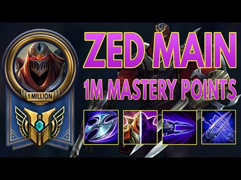 ZED MONTAGE - ZED MAIN - 1 MILLION MASTERY POINTS - BEST ZED PLAYS