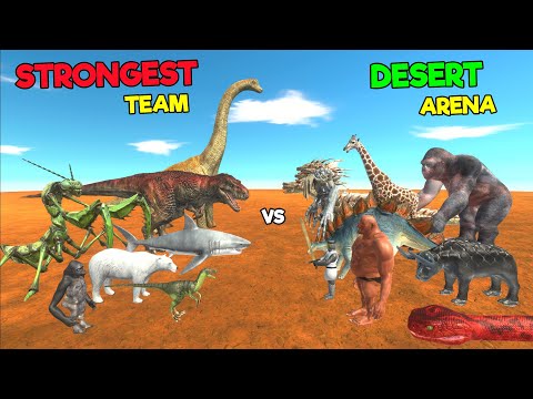 Strongest Team Tournament on Desert Arena - Animal Revolt Battle Simulator